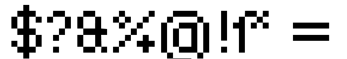 DePixel Klein Font OTHER CHARS