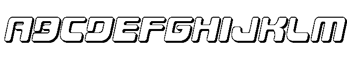 Deacon Blues 3D Italic FONT