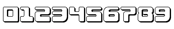 Deacon Blues 3D Font OTHER CHARS