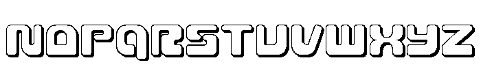 Deacon Blues 3D Font UPPERCASE