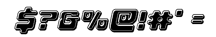 Deacon Blues Bevel Italic Font OTHER CHARS