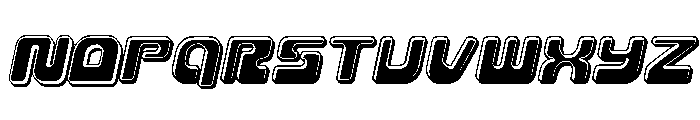 Deacon Blues Bevel Italic Font UPPERCASE