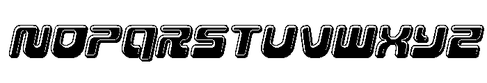 Deacon Blues Bevel Italic Font LOWERCASE