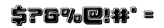 Deacon Blues Bevel Font OTHER CHARS