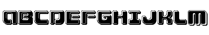 Deacon Blues Bevel Font UPPERCASE