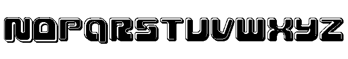 Deacon Blues Bevel Font UPPERCASE