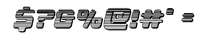 Deacon Blues Chrome Italic Font OTHER CHARS