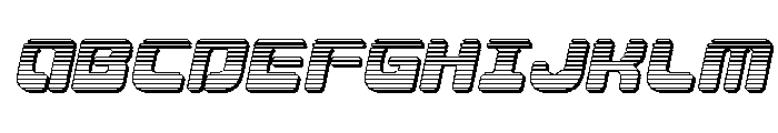 Deacon Blues Chrome Italic Font UPPERCASE