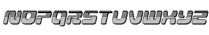 Deacon Blues Chrome Italic Font LOWERCASE