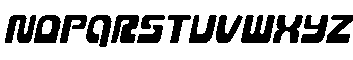 Deacon Blues Condensed Italic Font UPPERCASE
