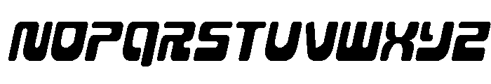 Deacon Blues Condensed Italic Font LOWERCASE