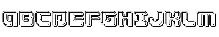 Deacon Blues Engraved Font UPPERCASE