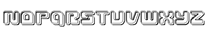 Deacon Blues Engraved Font UPPERCASE