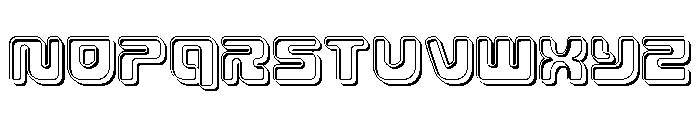 Deacon Blues Engraved Font LOWERCASE