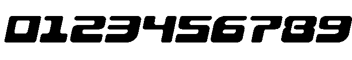 Deacon Blues Expanded Italic Font OTHER CHARS