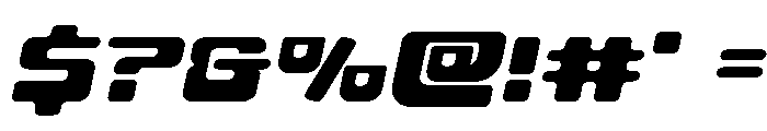 Deacon Blues Expanded Italic Font OTHER CHARS