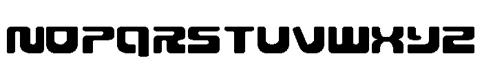 Deacon Blues Expanded Font LOWERCASE