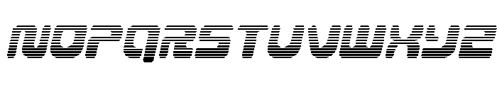 Deacon Blues Gradient Italic Font LOWERCASE