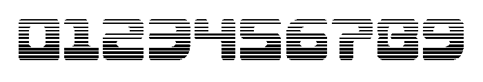 Deacon Blues Gradient Font OTHER CHARS