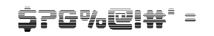 Deacon Blues Gradient Font OTHER CHARS