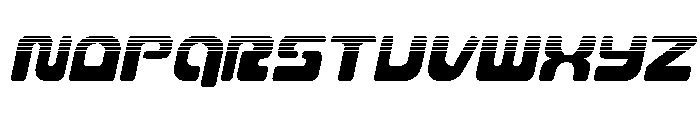 Deacon Blues Halftone Italic Font UPPERCASE
