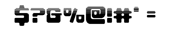 Deacon Blues Halftone Font OTHER CHARS