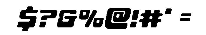 Deacon Blues Italic Font OTHER CHARS