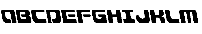 Deacon Blues Leftalic Font UPPERCASE