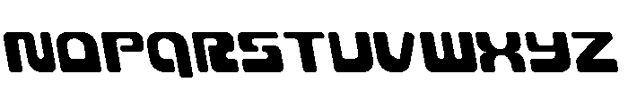 Deacon Blues Leftalic Font UPPERCASE