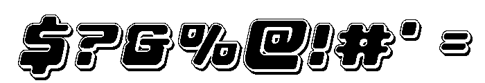 Deacon Blues Punch Italic Font OTHER CHARS