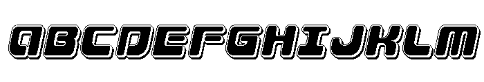 Deacon Blues Punch Italic Font UPPERCASE