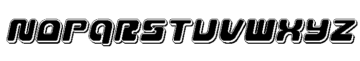 Deacon Blues Punch Italic Font UPPERCASE