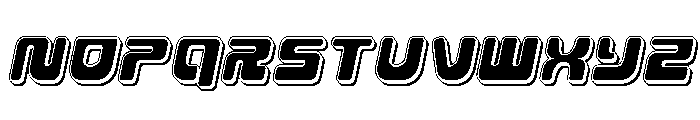 Deacon Blues Punch Italic Font LOWERCASE