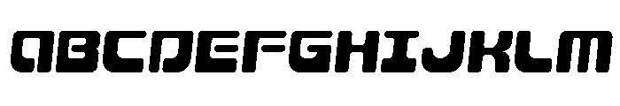 Deacon Blues Semi-Italic Font UPPERCASE
