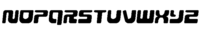 Deacon Blues Semi-Italic Font LOWERCASE