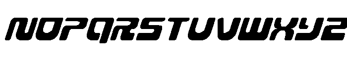 Deacon Blues Super-Italic Font LOWERCASE