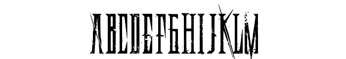 Deadly Black Chain Font UPPERCASE