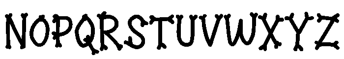 Deadly Bones Font UPPERCASE