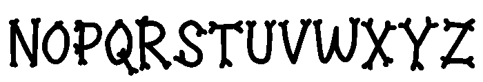 Deadly Bones Font LOWERCASE
