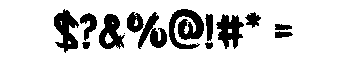 Deadly October Font OTHER CHARS