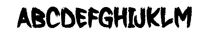 Deadly October Font UPPERCASE