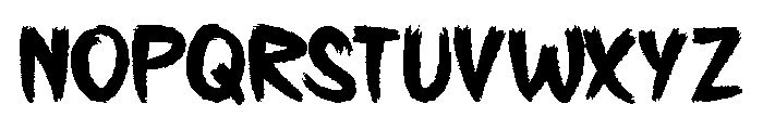 Deadly October Font LOWERCASE