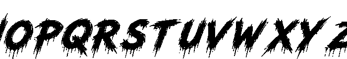 Deadly Target Italic Demo Italic Font UPPERCASE