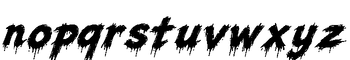 Deadly Target Italic Demo Italic Font LOWERCASE