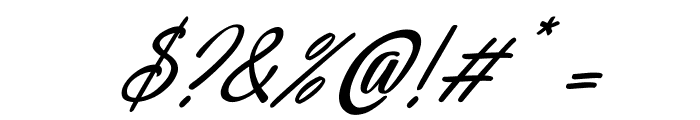 Deallisa Italic Font OTHER CHARS