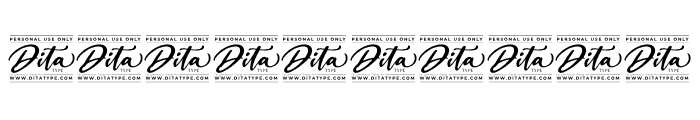 Dealyna Personal Use Font OTHER CHARS