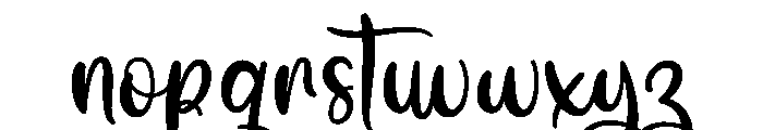 Dear Holiday Font LOWERCASE