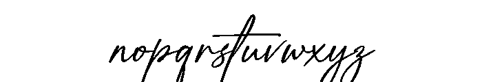 Dear Script Font LOWERCASE