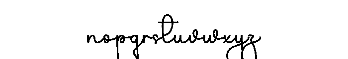 Dearing Font LOWERCASE