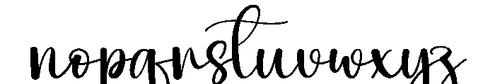 Deary Beauty Font LOWERCASE